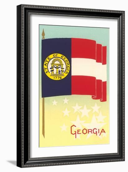 Flag of Georgia-null-Framed Art Print