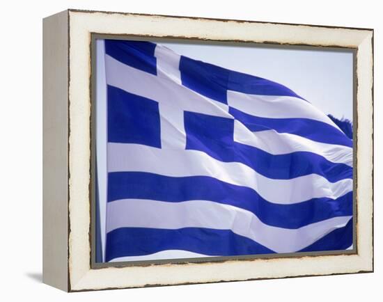 Flag of Greece-Barry Winiker-Framed Premier Image Canvas