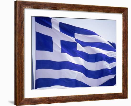 Flag of Greece-Barry Winiker-Framed Photographic Print