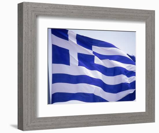 Flag of Greece-Barry Winiker-Framed Photographic Print