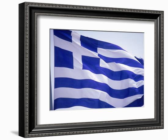 Flag of Greece-Barry Winiker-Framed Photographic Print