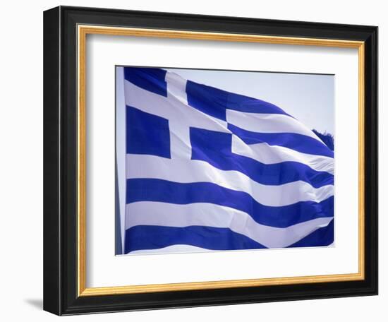 Flag of Greece-Barry Winiker-Framed Photographic Print