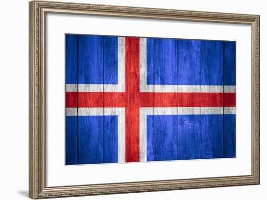 Flag Of Iceland-Miro Novak-Framed Art Print