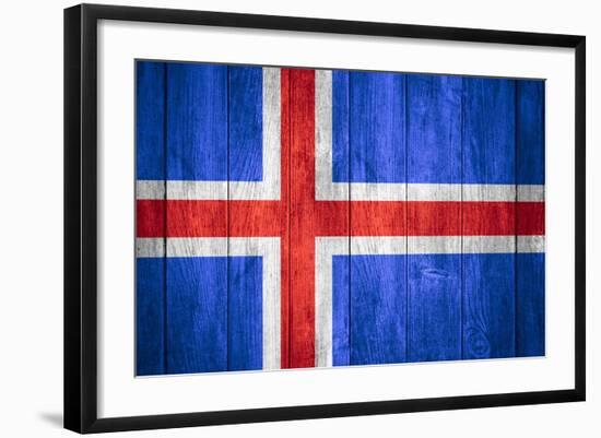 Flag Of Iceland-Miro Novak-Framed Art Print