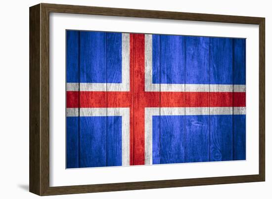 Flag Of Iceland-Miro Novak-Framed Art Print