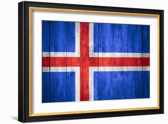 Flag Of Iceland-Miro Novak-Framed Art Print