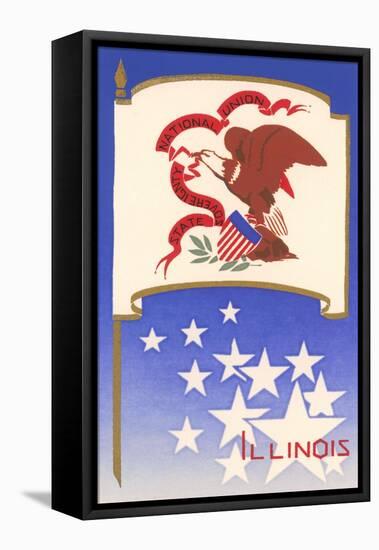 Flag of Illinois-null-Framed Stretched Canvas