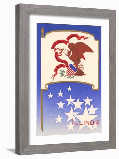 Flag of Illinois-null-Framed Art Print