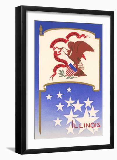 Flag of Illinois-null-Framed Art Print