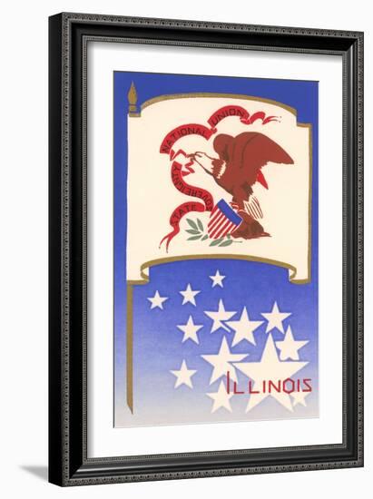 Flag of Illinois-null-Framed Art Print