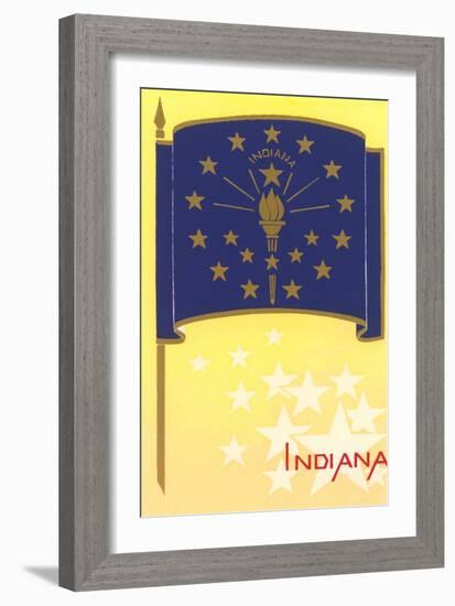 Flag of Indiana-null-Framed Art Print