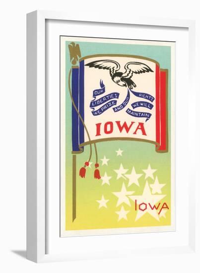 Flag of Iowa-null-Framed Art Print