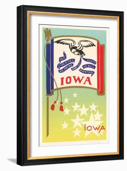 Flag of Iowa-null-Framed Art Print