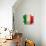 Flag Of Italy-ilolab-Art Print displayed on a wall