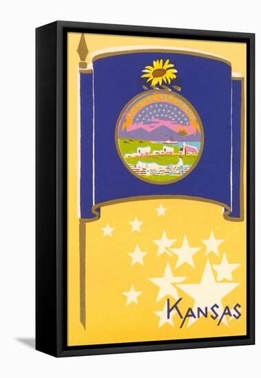 Flag of Kansas-null-Framed Stretched Canvas