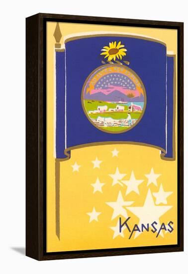 Flag of Kansas-null-Framed Stretched Canvas