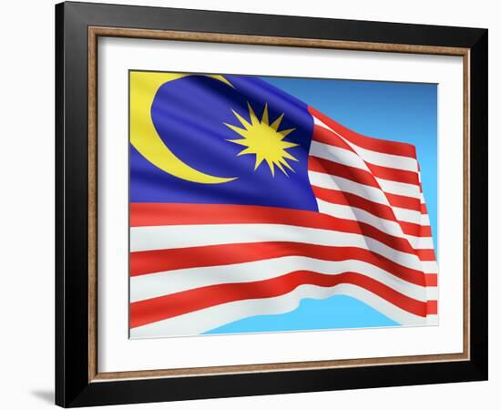 Flag Of Malaysia-bioraven-Framed Art Print