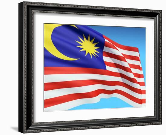 Flag Of Malaysia-bioraven-Framed Art Print