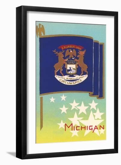 Flag of Michigan-null-Framed Art Print