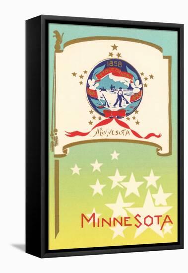 Flag of Minnesota-null-Framed Stretched Canvas