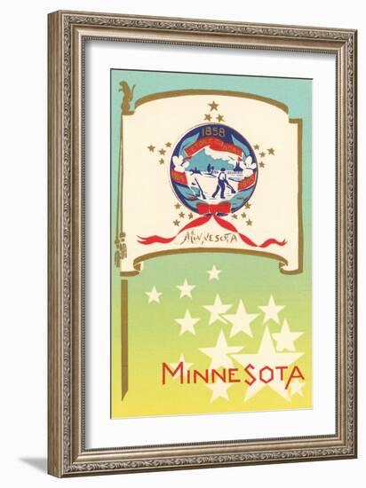 Flag of Minnesota-null-Framed Art Print