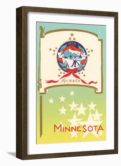 Flag of Minnesota-null-Framed Art Print