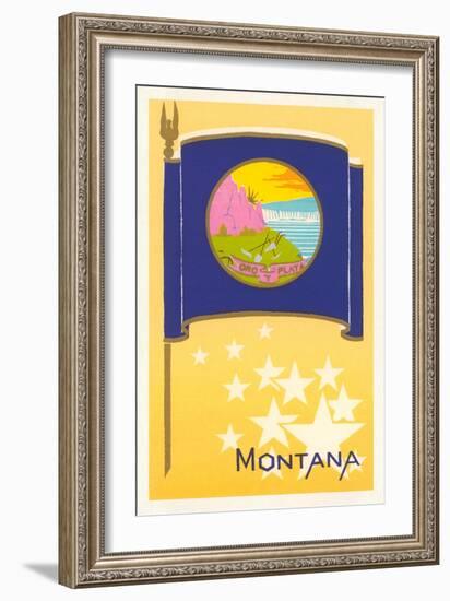 Flag of Montana-null-Framed Art Print