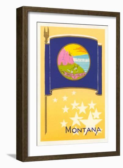 Flag of Montana-null-Framed Art Print