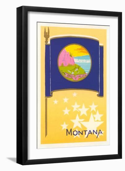 Flag of Montana-null-Framed Art Print