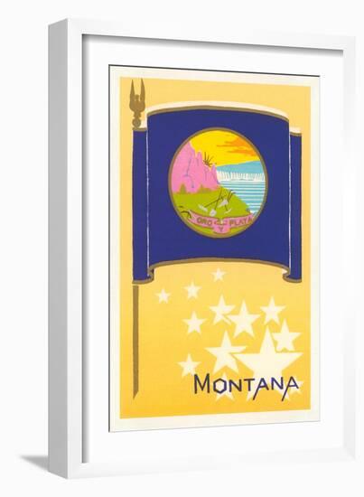 Flag of Montana-null-Framed Art Print