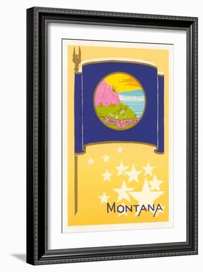 Flag of Montana-null-Framed Art Print