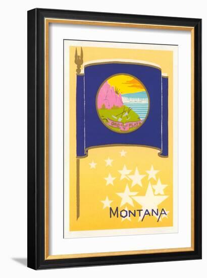 Flag of Montana-null-Framed Art Print