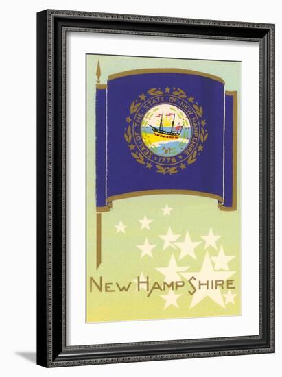 Flag of New Hampshire-null-Framed Art Print