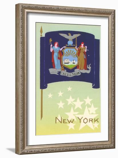 Flag of New York-null-Framed Art Print