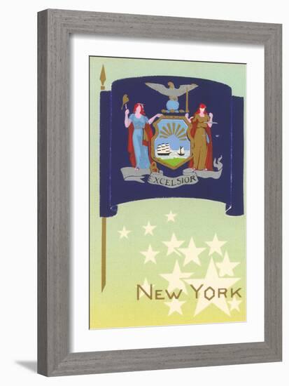 Flag of New York-null-Framed Art Print
