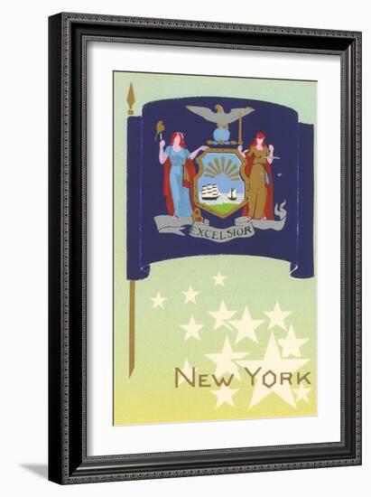 Flag of New York-null-Framed Art Print