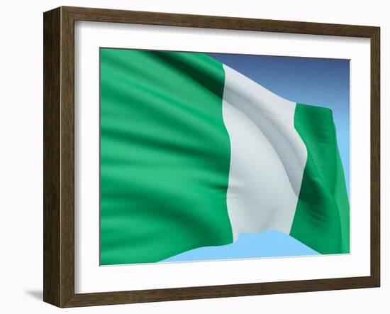 Flag Of Nigeria-bioraven-Framed Art Print