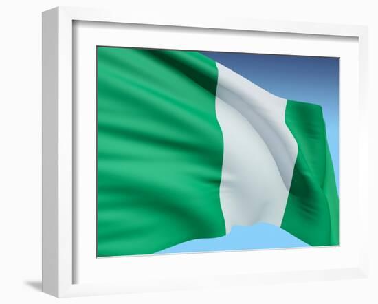 Flag Of Nigeria-bioraven-Framed Art Print