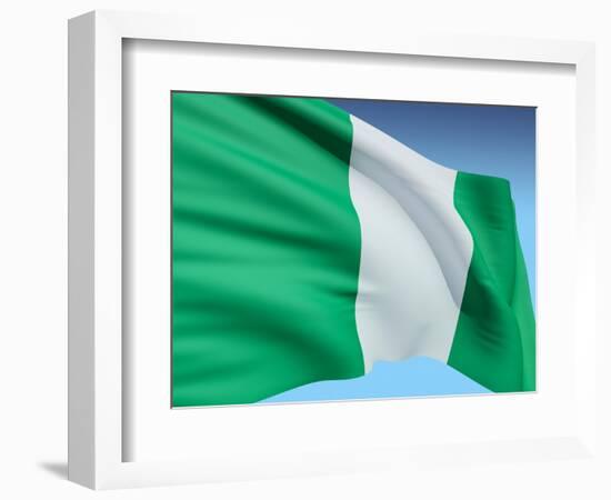 Flag Of Nigeria-bioraven-Framed Art Print