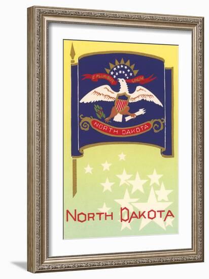 Flag of North Dakota-null-Framed Art Print