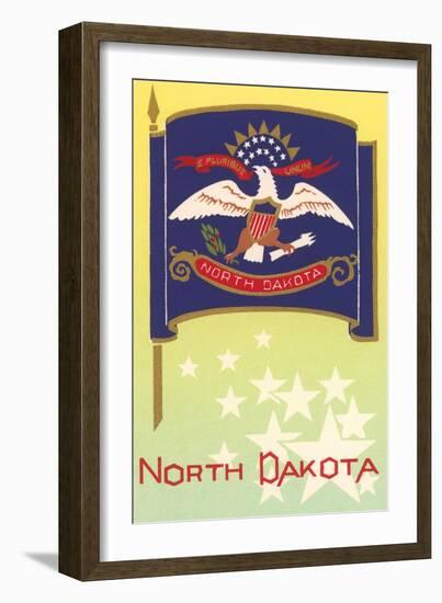 Flag of North Dakota--Framed Art Print