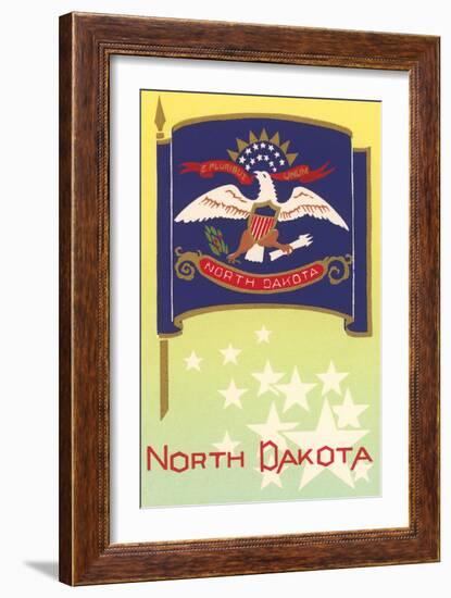 Flag of North Dakota-null-Framed Art Print