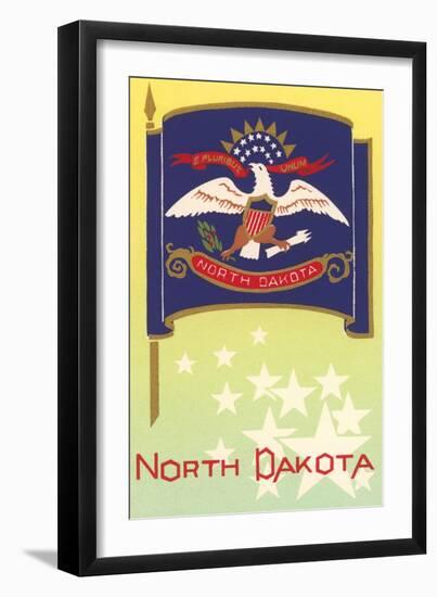 Flag of North Dakota--Framed Art Print