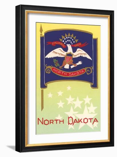 Flag of North Dakota--Framed Art Print