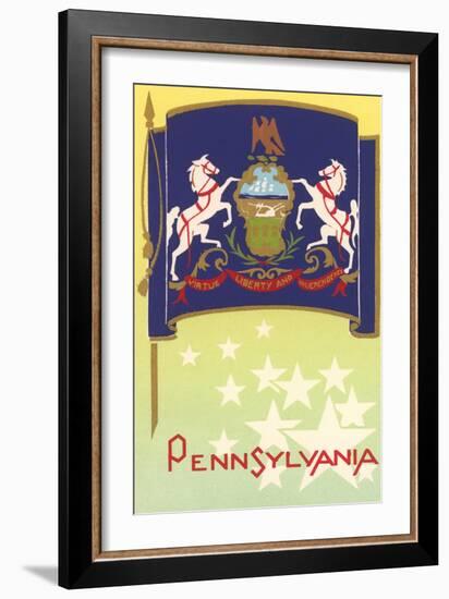 Flag of Pennsylvania-null-Framed Art Print