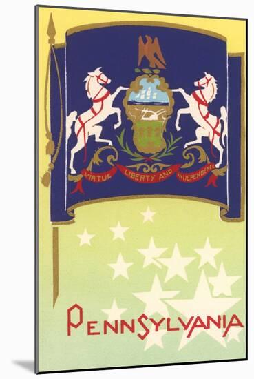 Flag of Pennsylvania-null-Mounted Art Print