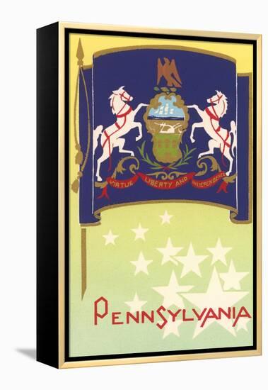 Flag of Pennsylvania-null-Framed Stretched Canvas