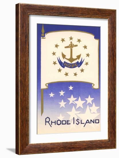 Flag of Rhode Island-null-Framed Art Print