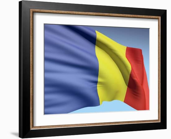 Flag Of Romania-bioraven-Framed Art Print