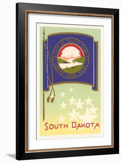 Flag of South Dakota-null-Framed Art Print